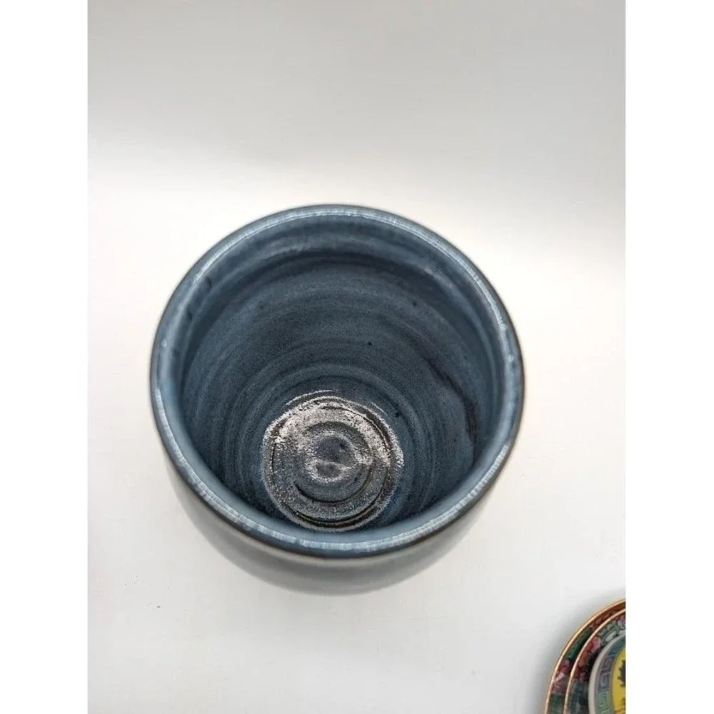 Handmade Studio Art Pottery Stoneware Vase 6